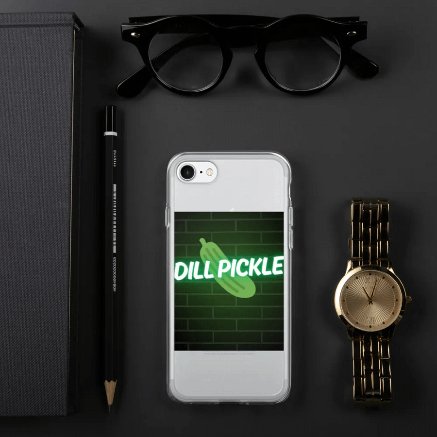 Neon Dill Pickle iPhone Case product image (329)
