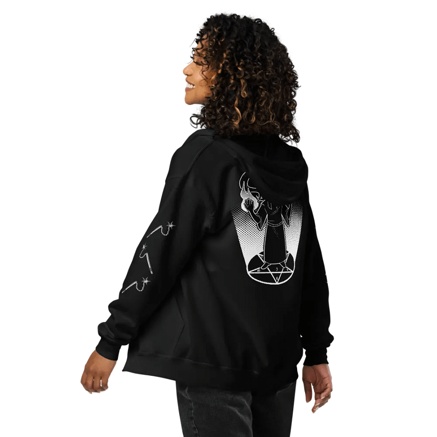 paintcultbuffet + kbthulu printed zip-up hoodie product image (52)