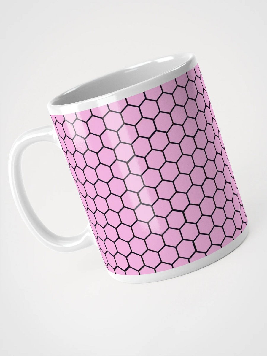 Pink Hex Grid Mug product image (7)