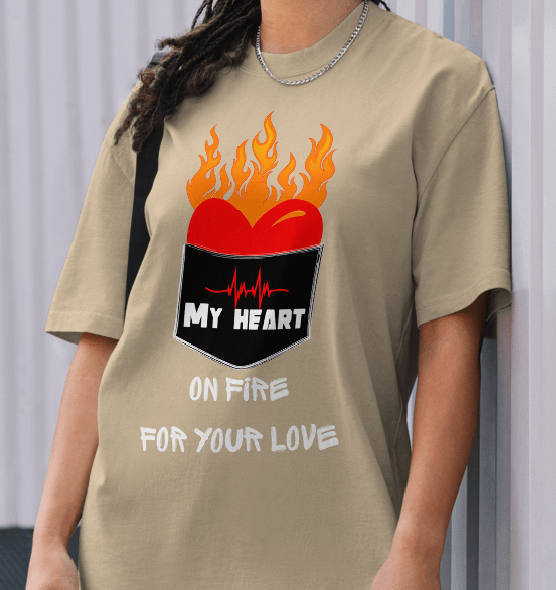 My heart on fire for your love Tee product image (29)