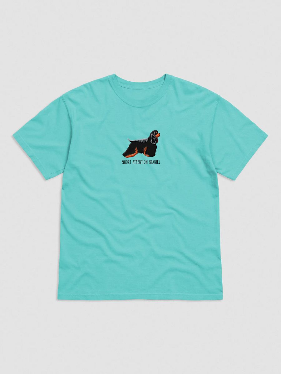Short Attention Spaniel T-Shirt(Embroidered) of an American Cocker Spaniel(Black & Tan) product image (17)