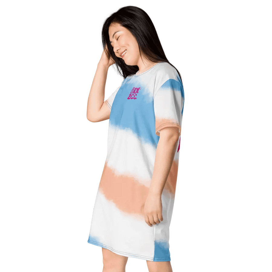 BOURNE to Cape Cod™ | Pastel Patriotic T-Shirt Dress | Beachy-Chic & Festive product image (3)