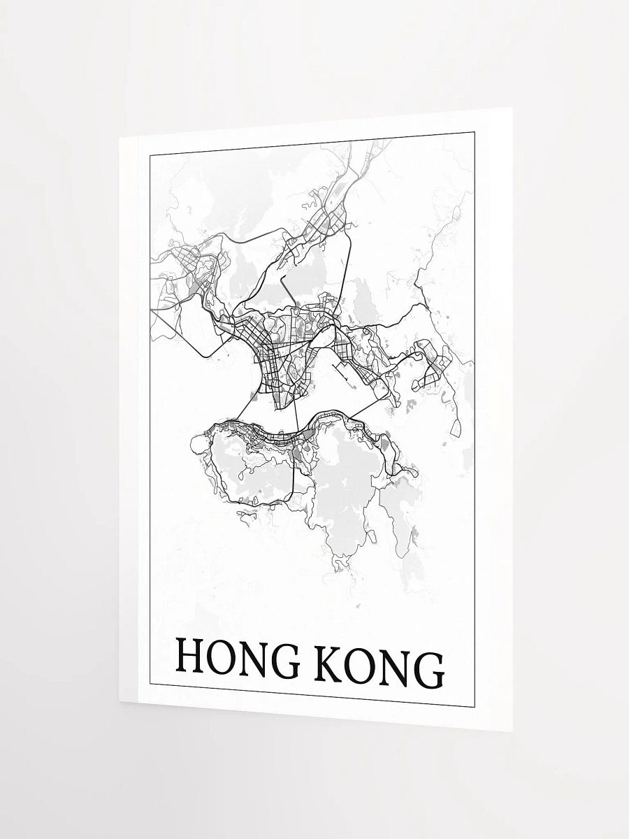 Hong Kong, city map print product image (9)