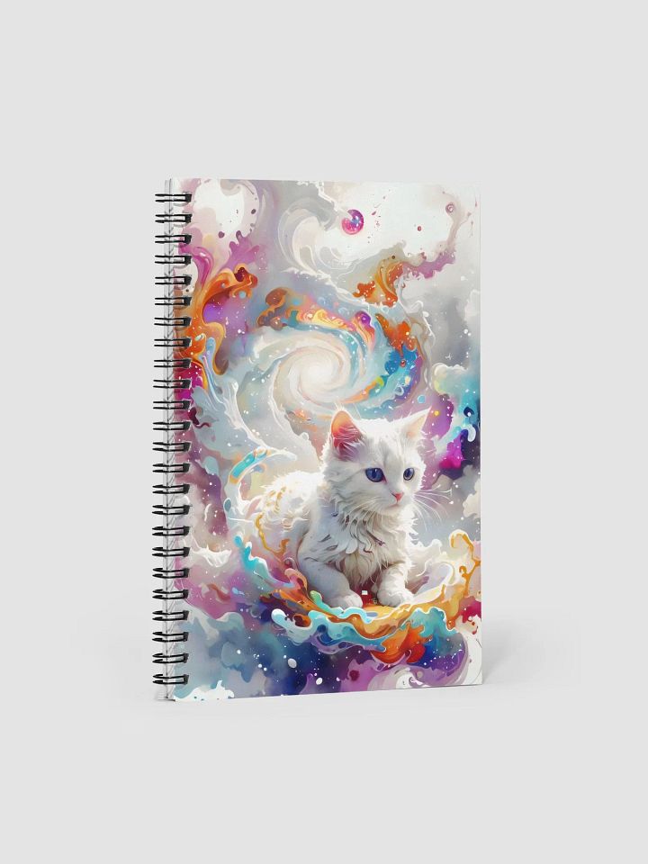 Vibrant Colors and Feline Fantasy Spiral Notebook product image (1)