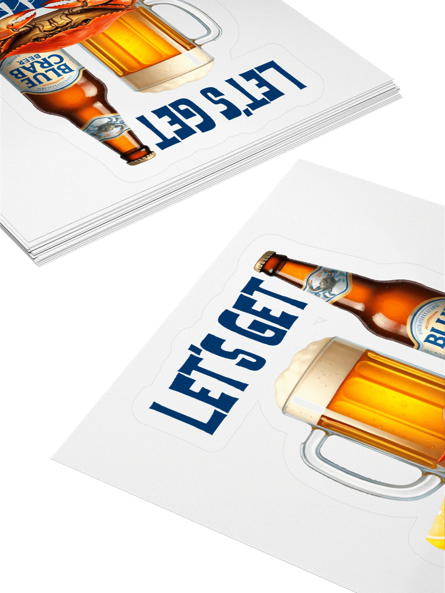 Let's Get Crackin' Crab and Beer Sticker product image (10)