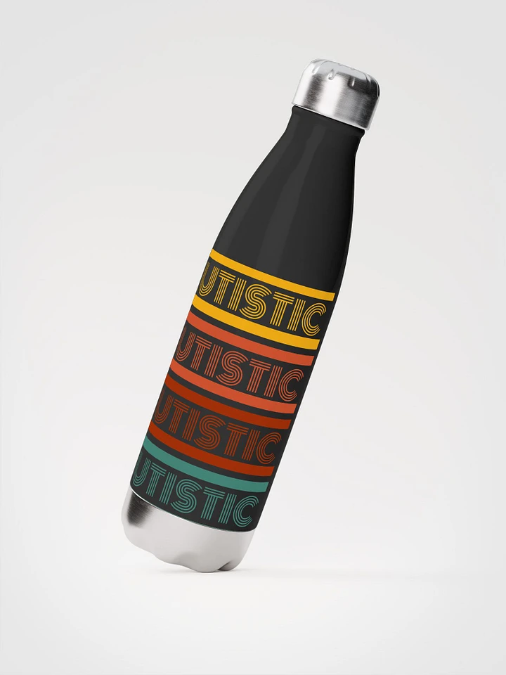 Autistic Retro Wrapped Stainless Steel Water Bottle product image (3)