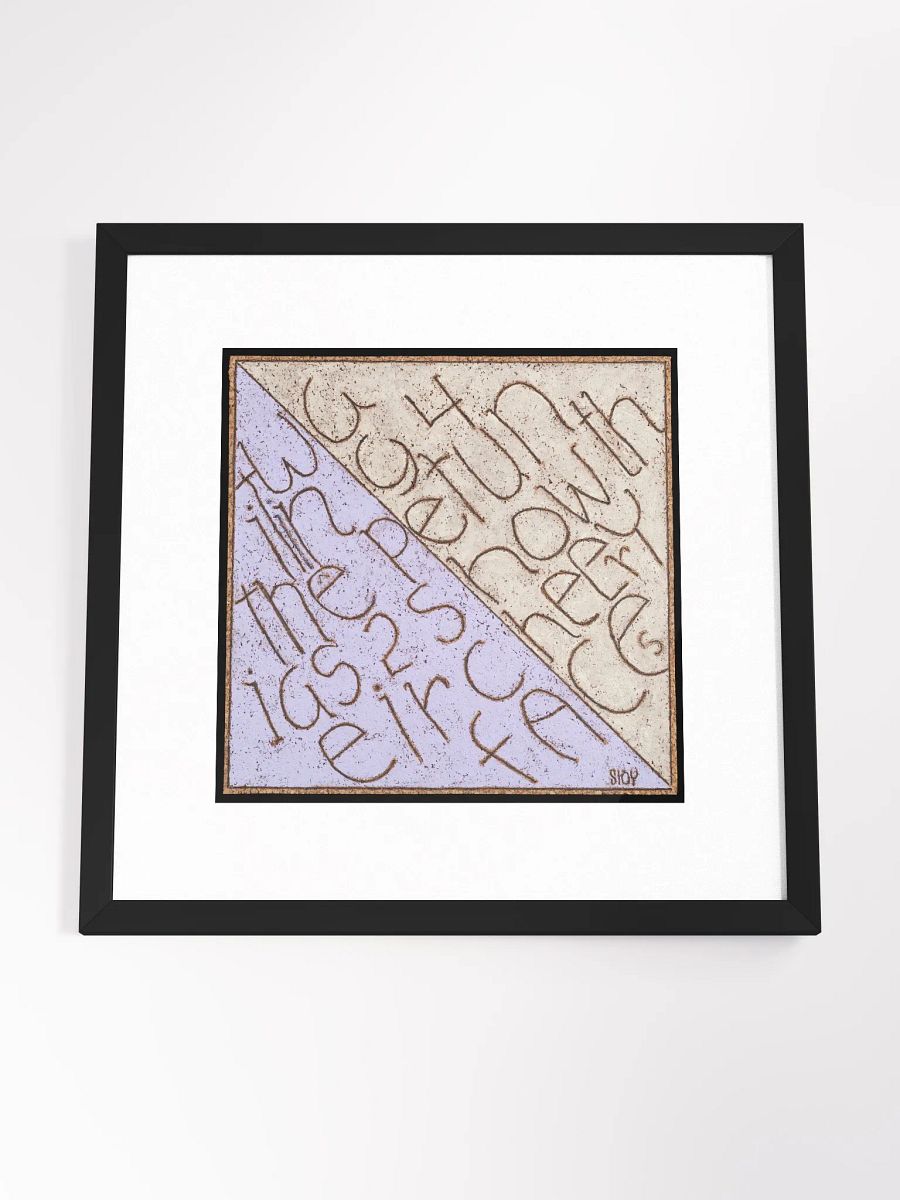 waiting for the petunias print framed product image (12)
