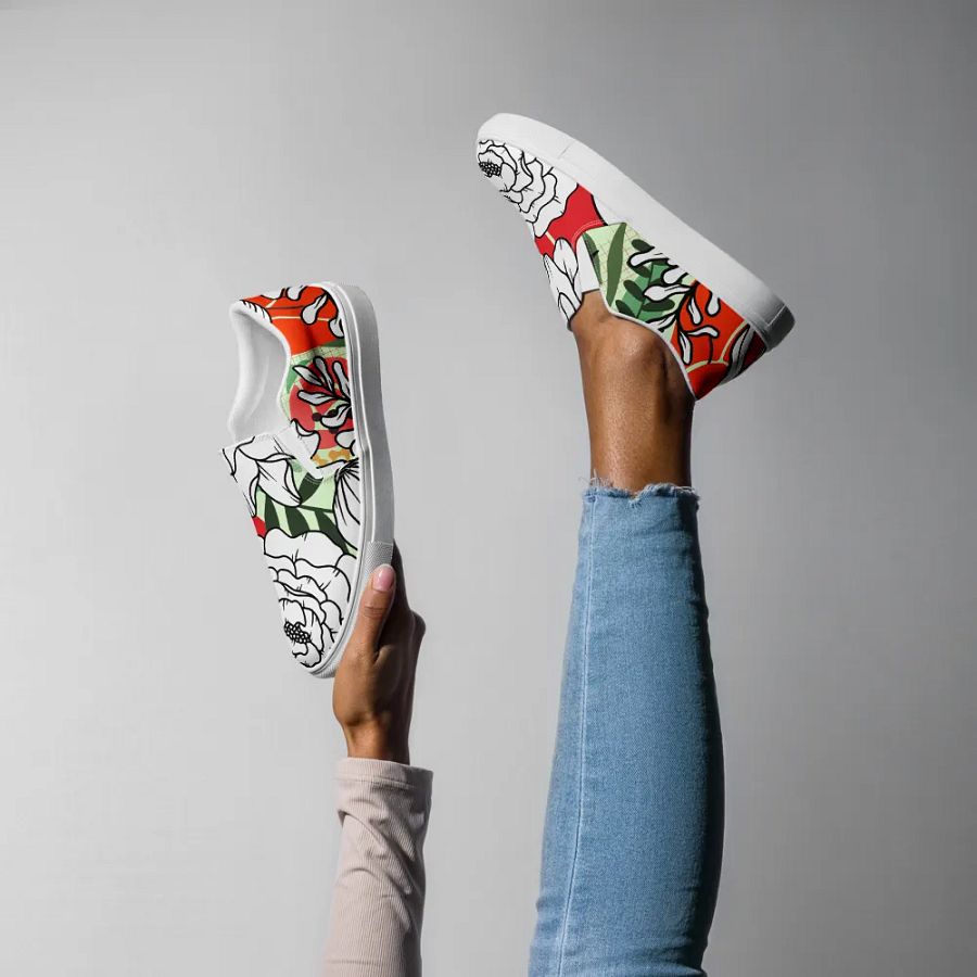 ''Tropical Bliss' Women's Slip-On Canvas Shoes product image (6)
