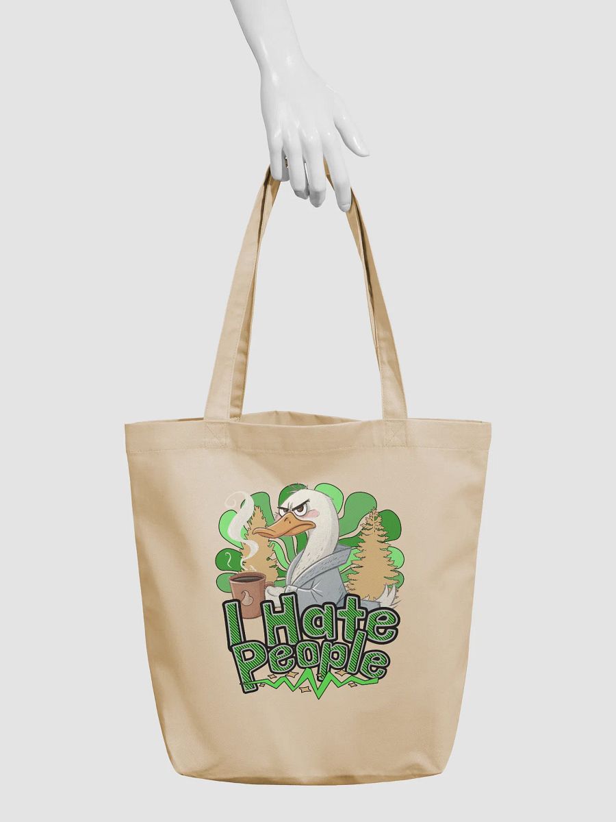 I Hate People Goose Quirky Eco-Friendly Tote Bag product image (6)