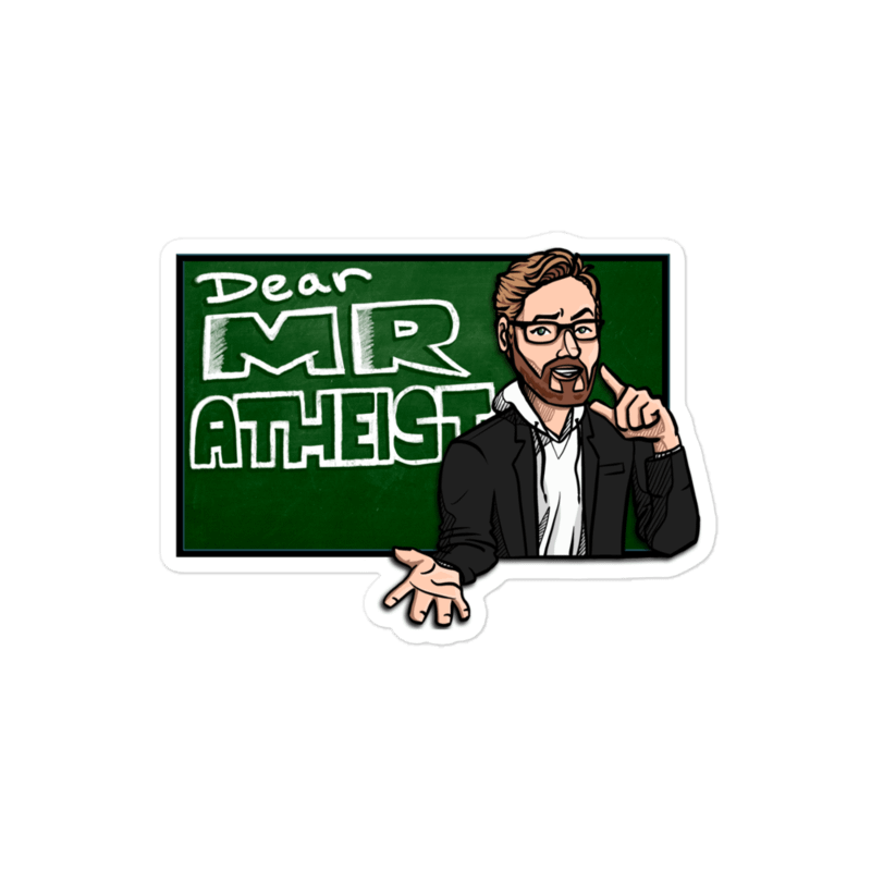 Dear Mr Atheist Sticker product image (1)