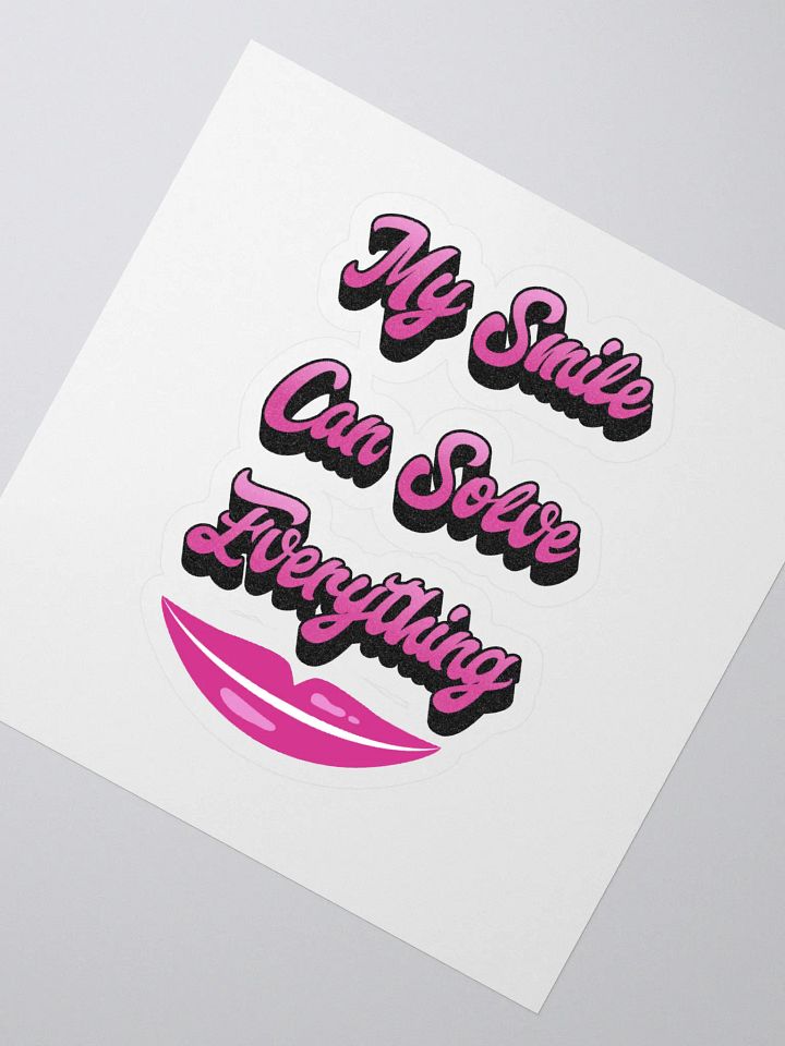 My Smile Can Solve Everything Sticker product image (2)