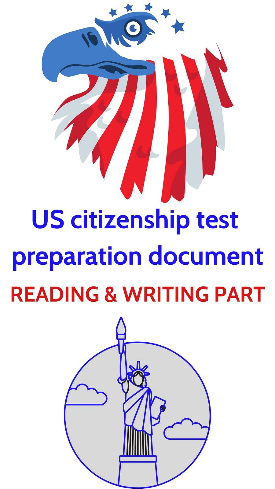Citizenship practice test (writing and reading) PDF file product image (1)