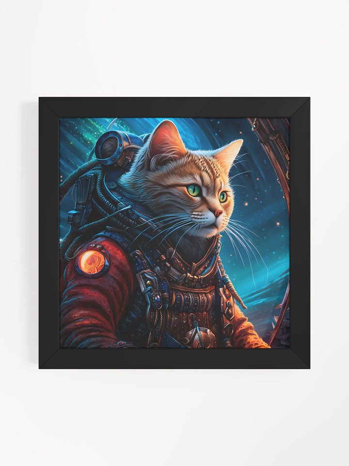 Space Cat Framed Poster product image (1)