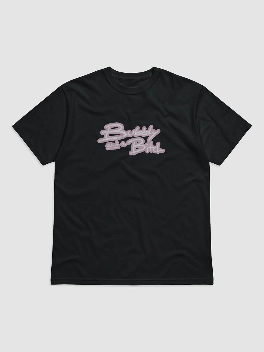 Bubbly and a B*tch (lined design, #E1B9CE) unisex eco tee product image (1)