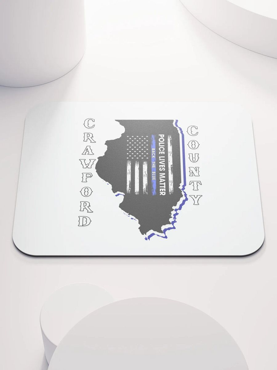 Police Lives Matter Crawford County, Illinois - Mouse Pad product image (1)