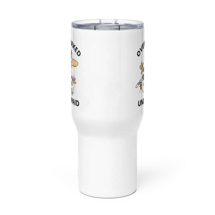 Ocerworked/Underpaid 25oz tumbler product image (2)