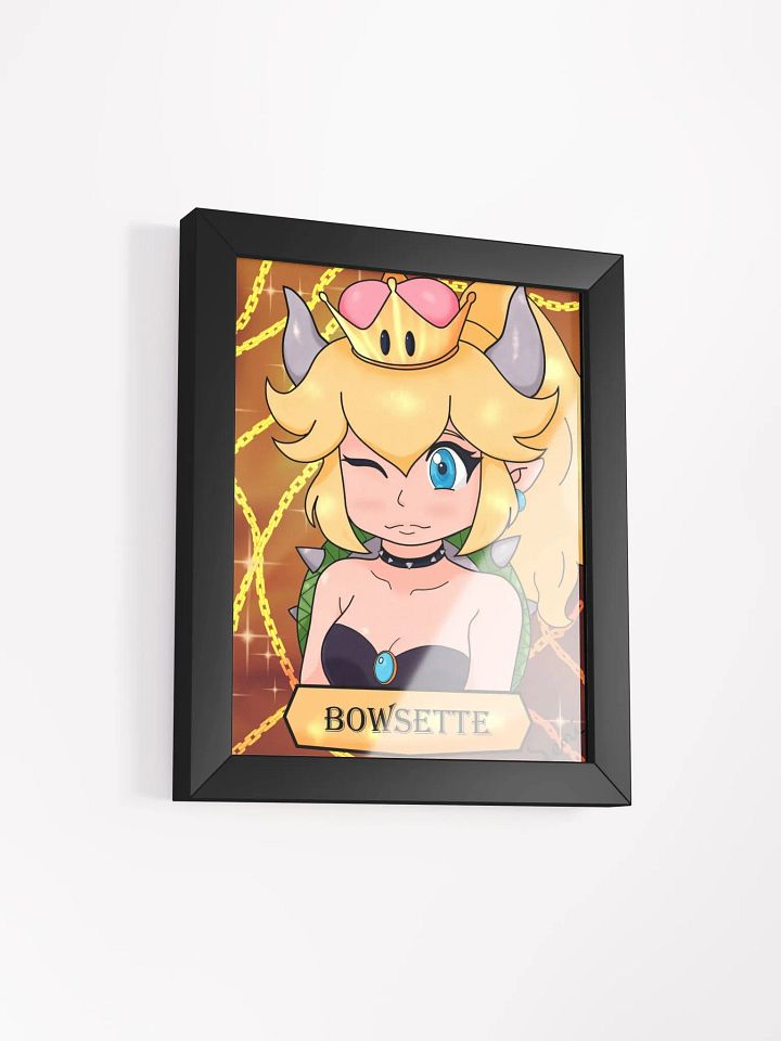 Royal Bowsette Framed Matte Poster product image (2)