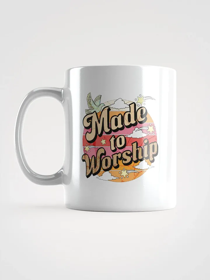 Made To Worship Celestial White Glossy Mug product image (1)
