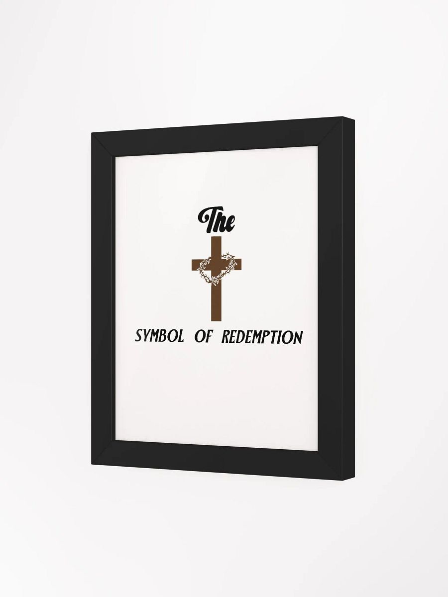 Eco-Friendly Matte Poster Framed in Ayous Wood(THE CROSS. SYMBOL OF REDEMPTION.) product image (15)