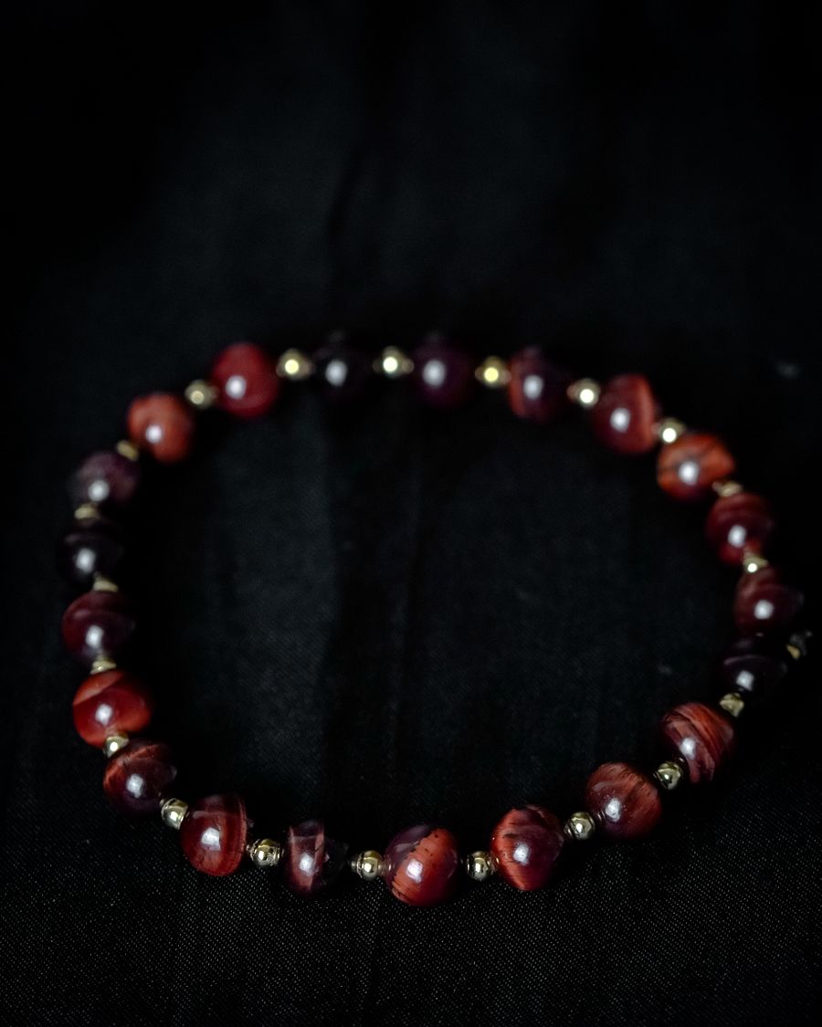 7" Red tiger's eye & Gold product image (2)