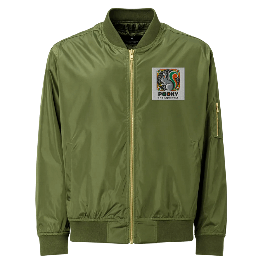 embroidered Pooky's Acorn Adventure Bomber Jacket product image (1)