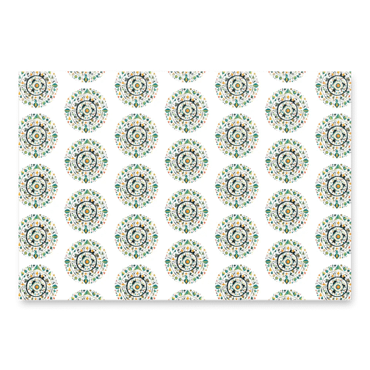 Circular Christmas Wrapping Paper Sheets product image (1)