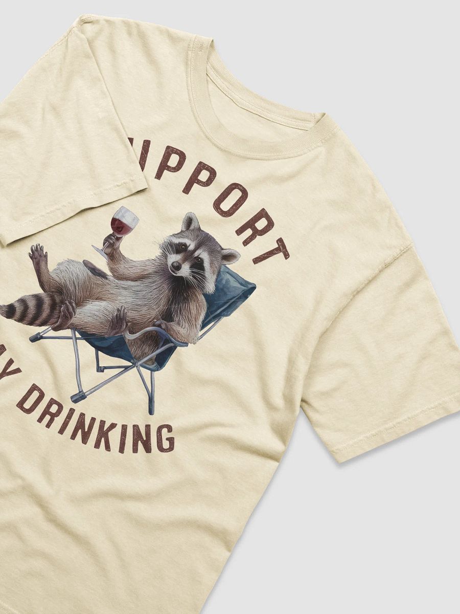 Raccoon Day Drinking T-Shirt product image (11)