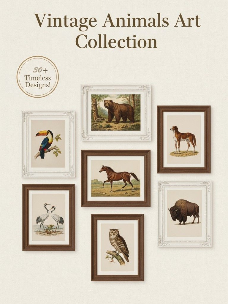 Vintage Animals Art Collection product image (5)