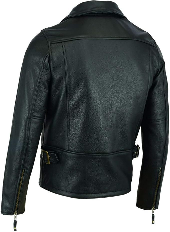 A&H Classic Leather Biker Jacket V2 [MENS] product image (3)