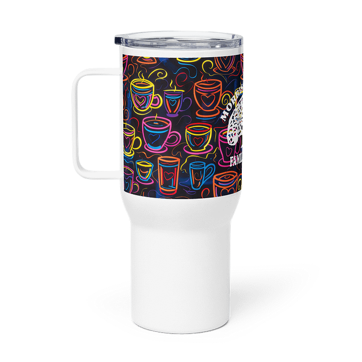 "Neon Coffee" Travel Mug w/ Handle product image (2)