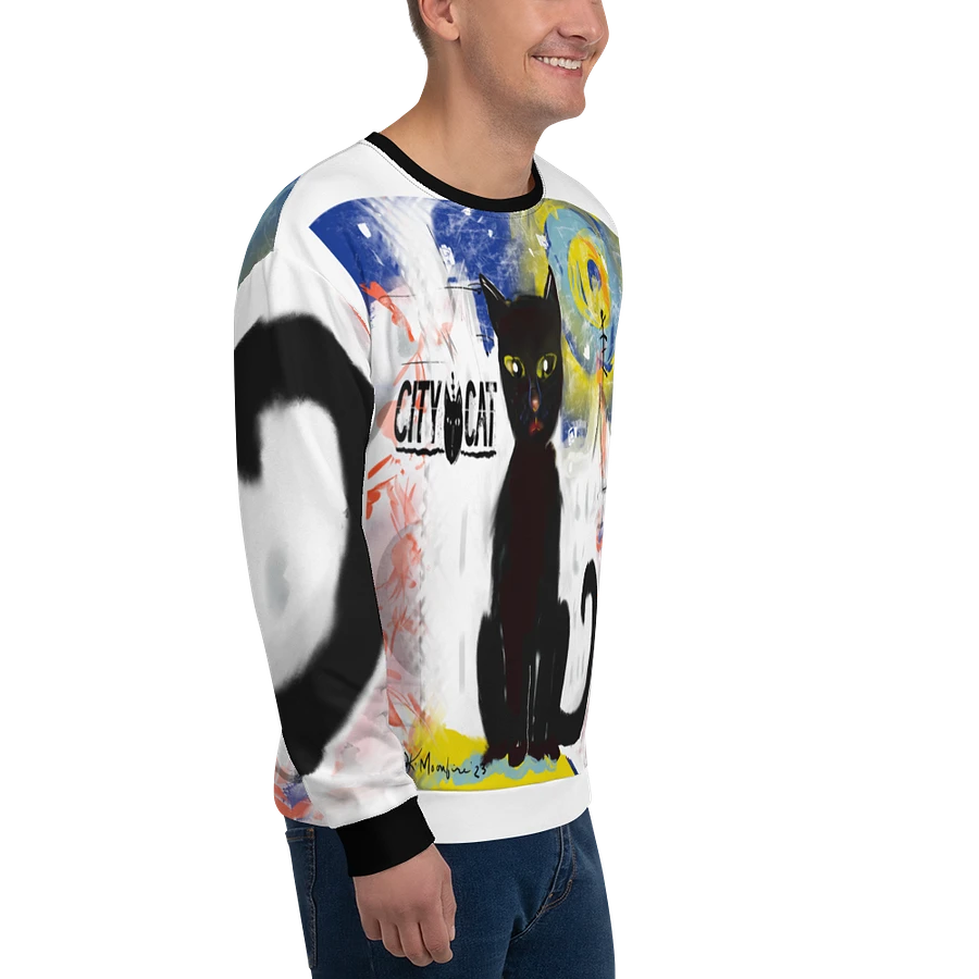 CityCatPaint7 Unisex Art Sweatshirt product image (4)