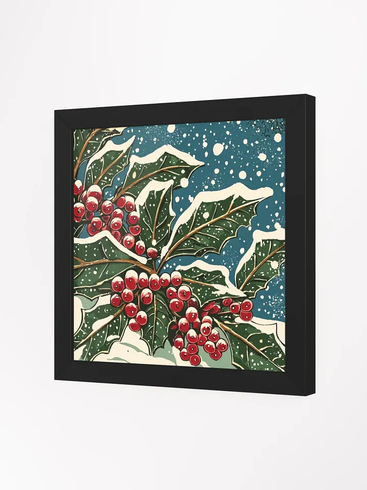 Winter Wonderland Holly Framed Poster product image (23)