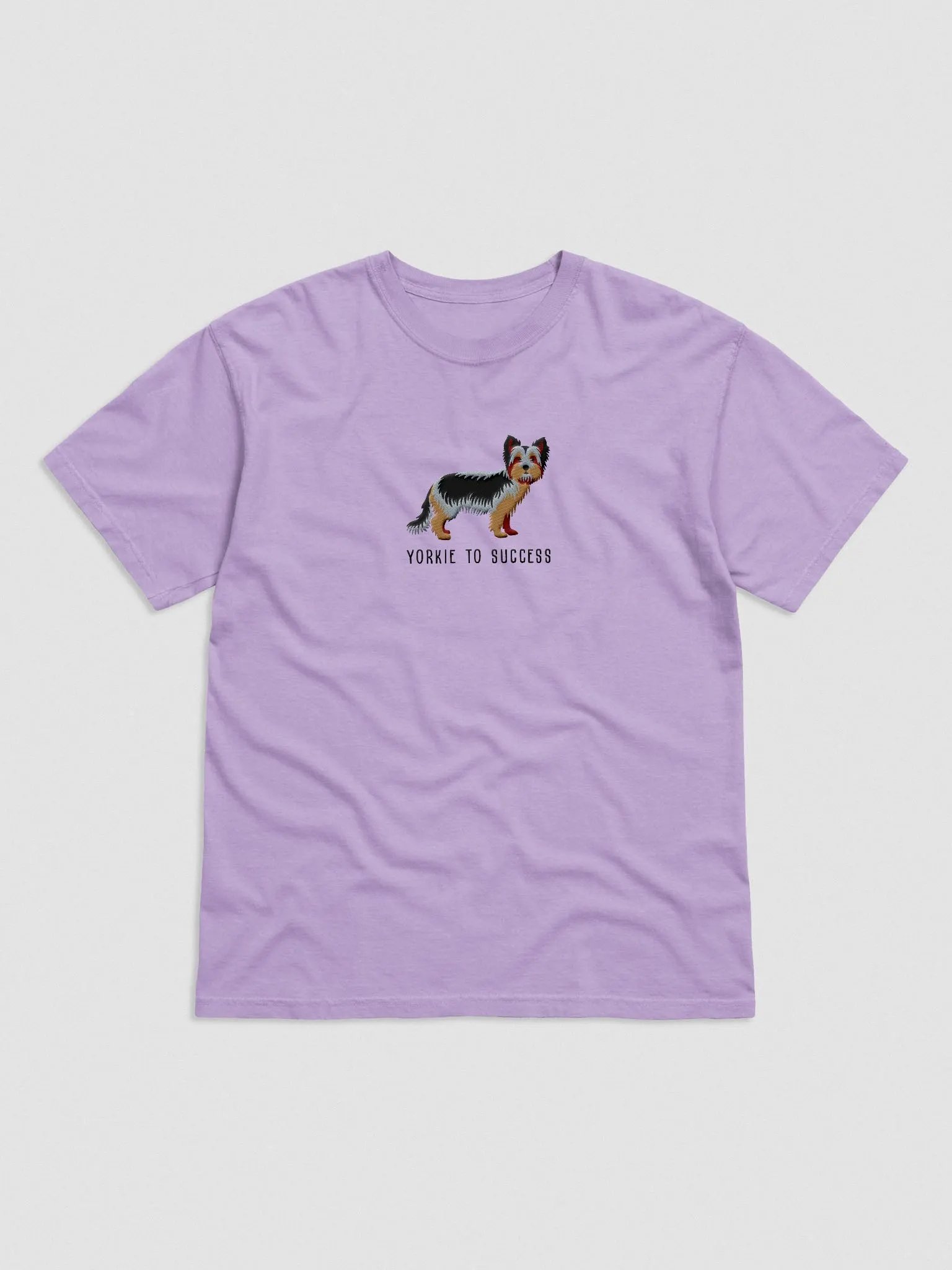 Yorkie to Success T-Shirt(Embroidered) of a Yorkshire Terrier(Puppy Colors) product image (4)