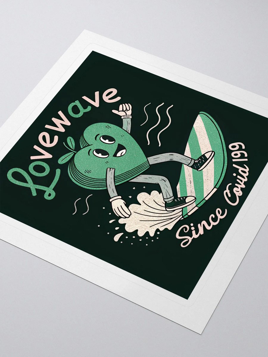 Lovewave Heart Surf Stickers product image (3)