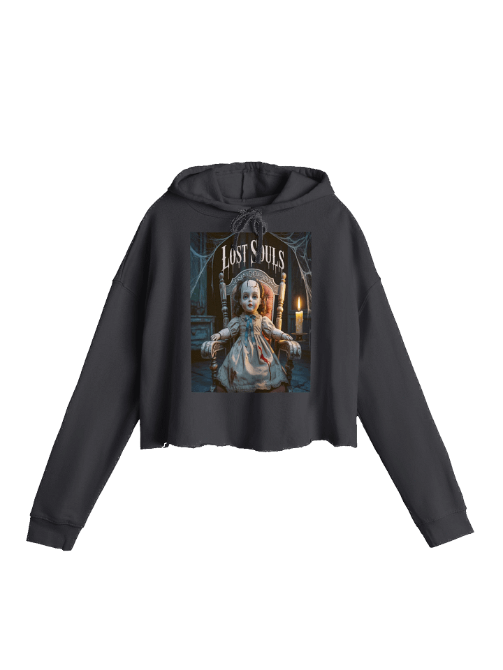 Midnight Veil Designs Gothic Women's Cropped Hoodie - Black, Sizes S-2XL product image (1)