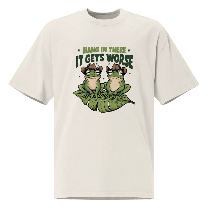 Froggy Wisdom Oversized T-Shirt product image (7)