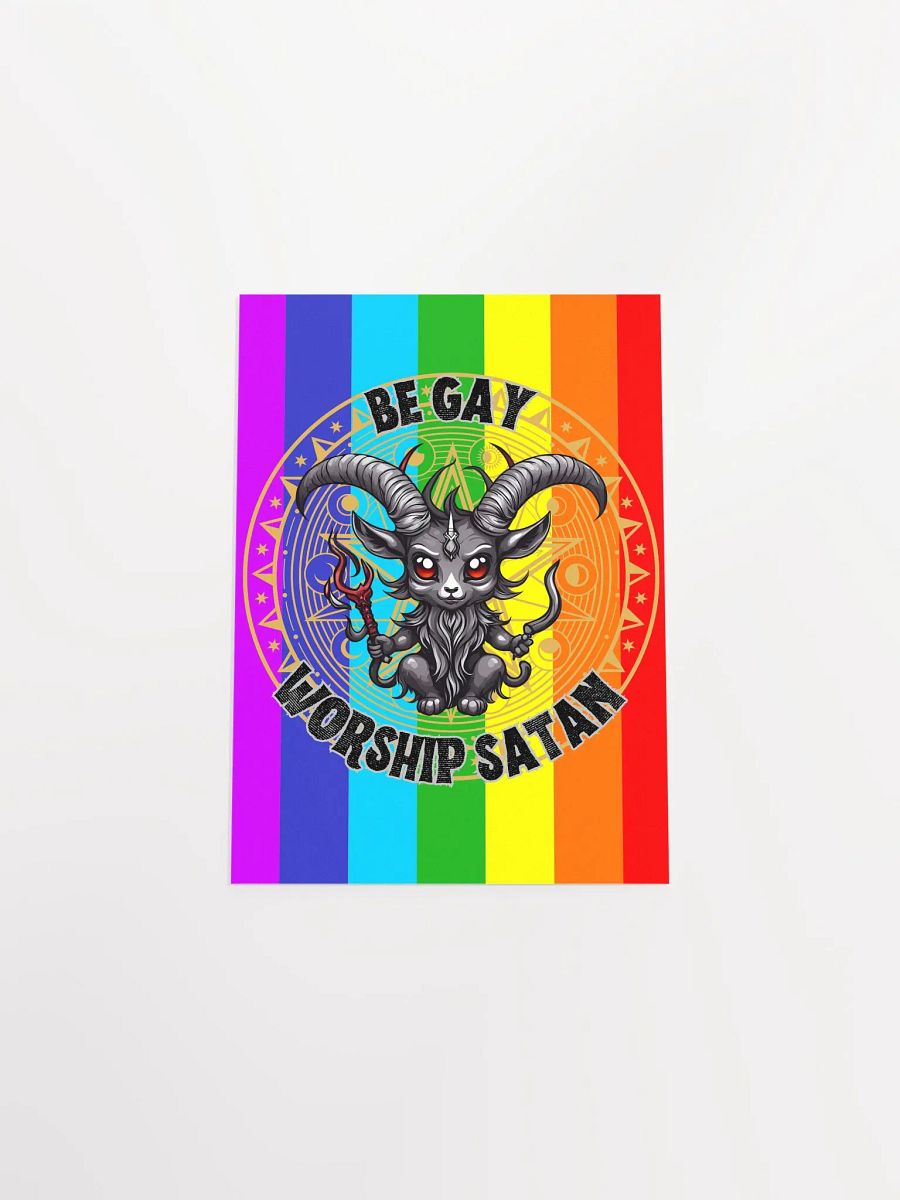 Be Gay Worship Satan Print product image (41)