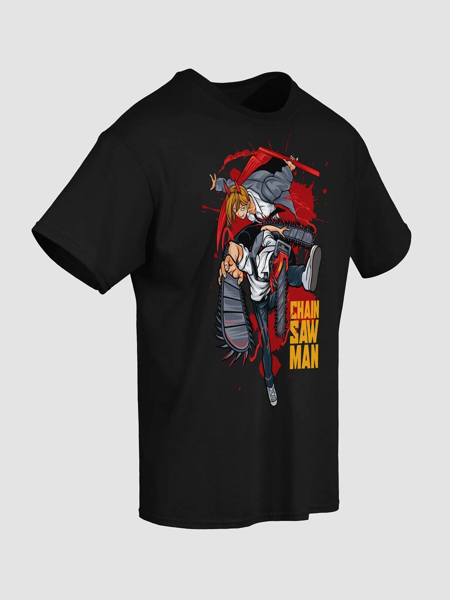 Dynamic Duo - Power & Denji Design Streetwear T-Shirt | Chainsaw Man Anime product image (52)