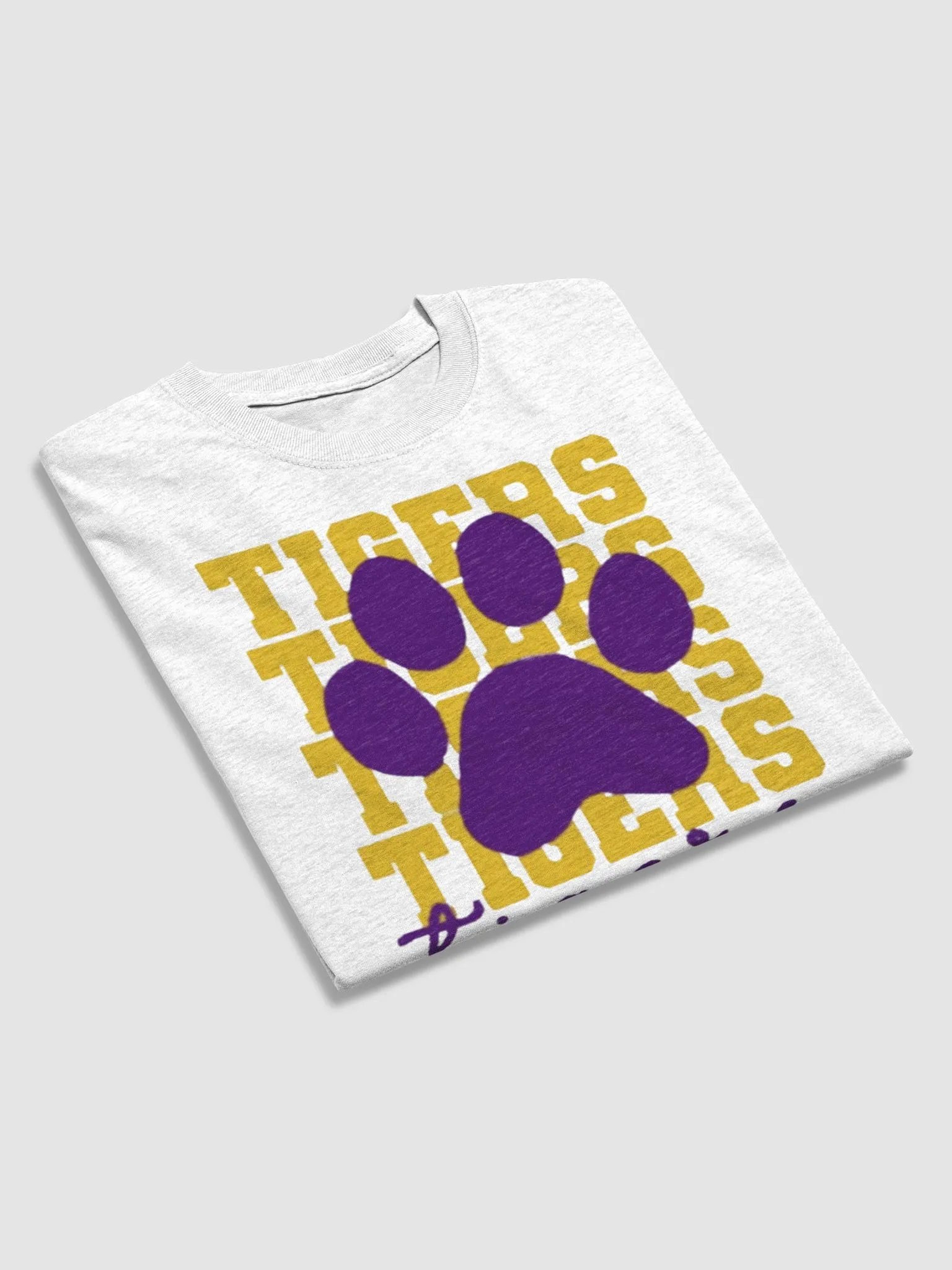 TIGERS TIGERS TIGERS TIGERS PAW PRINT T-SHIRT product image (4)