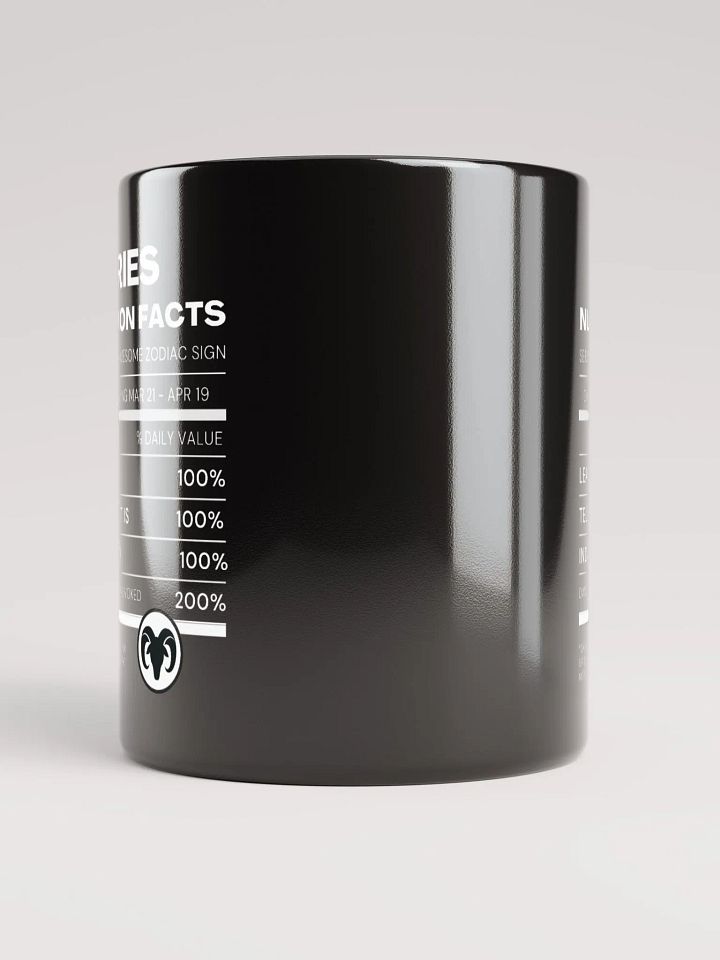 Aries Nutrition Facts Mug product image (2)