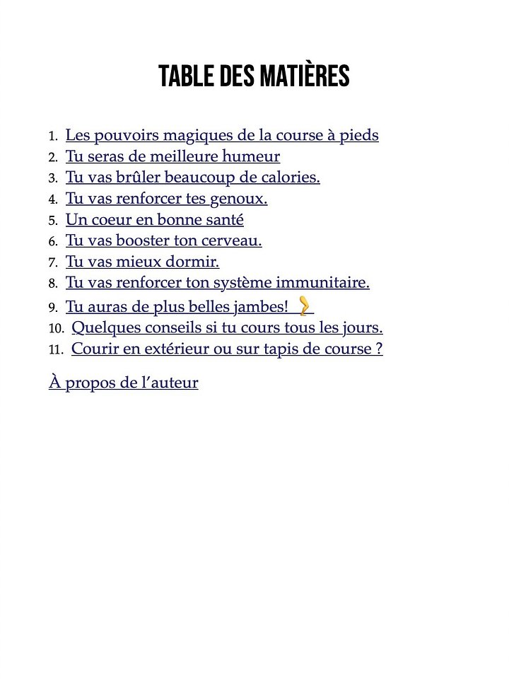 Ebook - Cours 30 minutes tous les jours. Voici ce qui va changer dans ta vie quotidienne. product image (2)