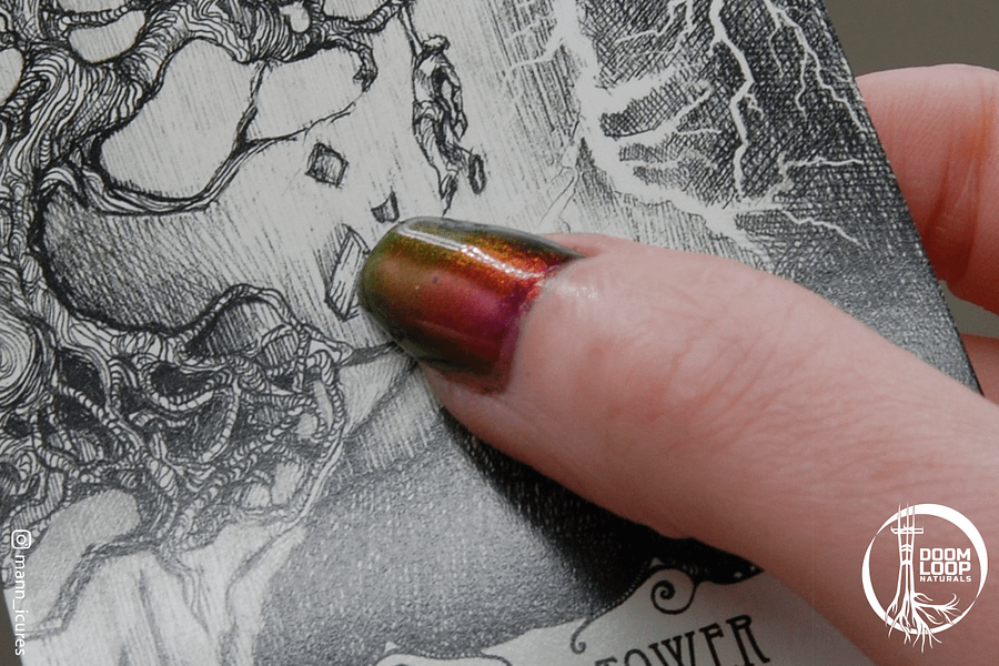 LAWFUL CHAOS - Purple Gold Red Green Multichrome Nail Polish product image (8)