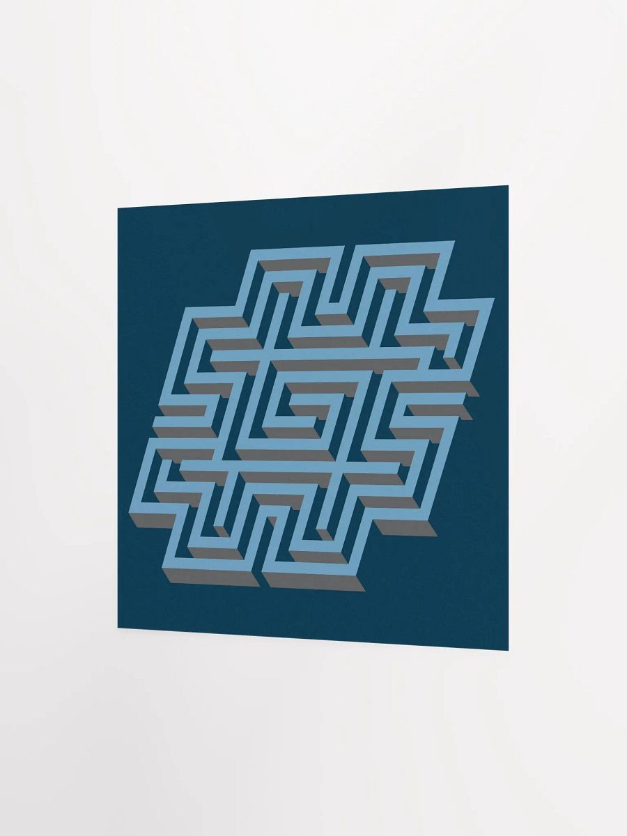 Hashtag Maze Matte Paper Poster product image (6)