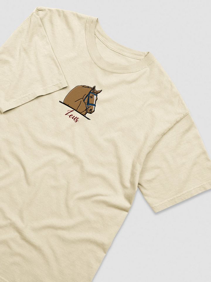 YOUR HORSE! / T-SHIRT WITH PERSONALIZED NAME / EMBROIDERED product image (1)