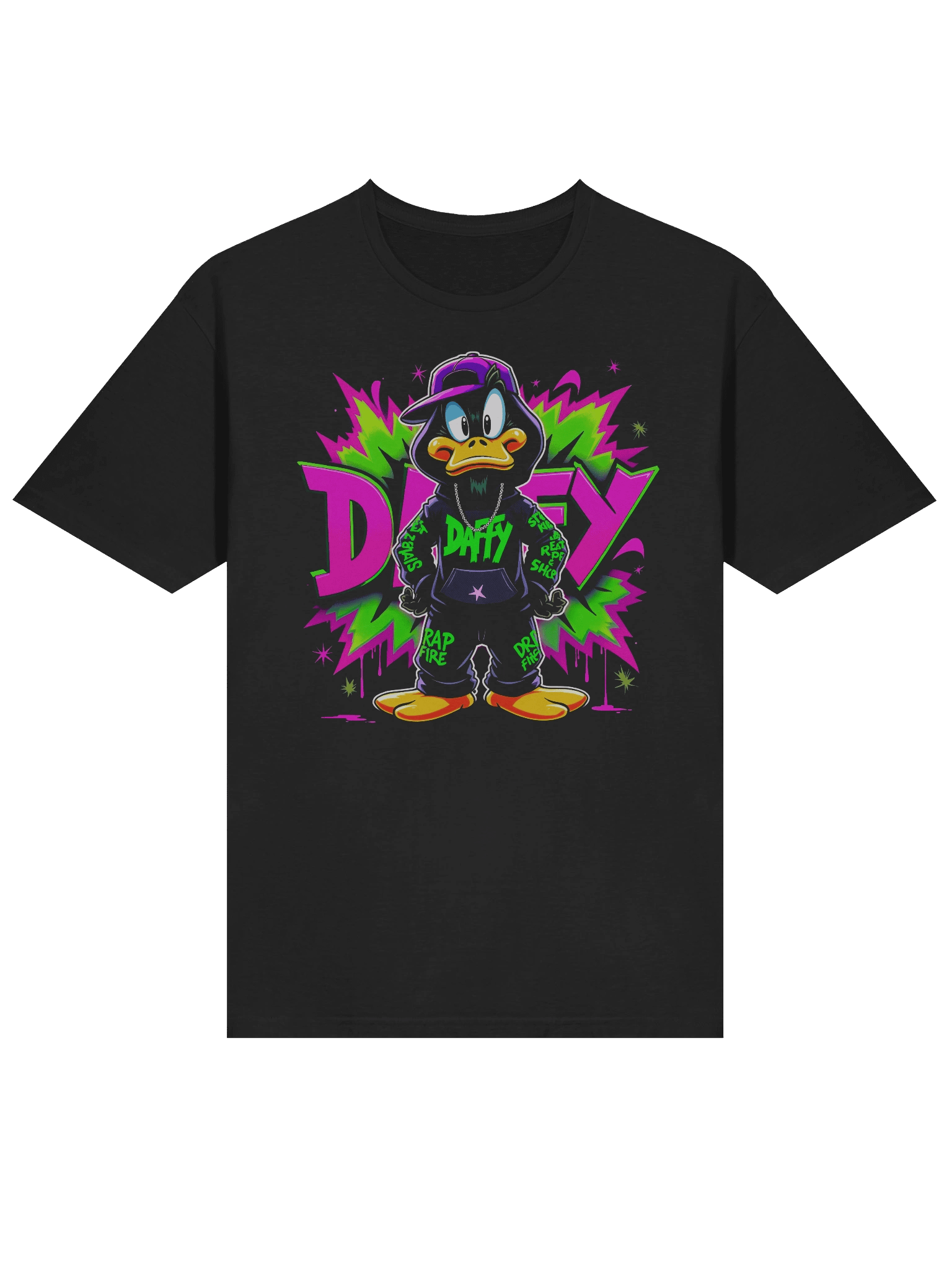 Neon Daffy Duck Streetwear T-Shirt product image (3)