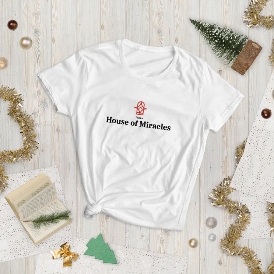I am a House of Miracles | Fitted (Female) | Black Print product image (12)