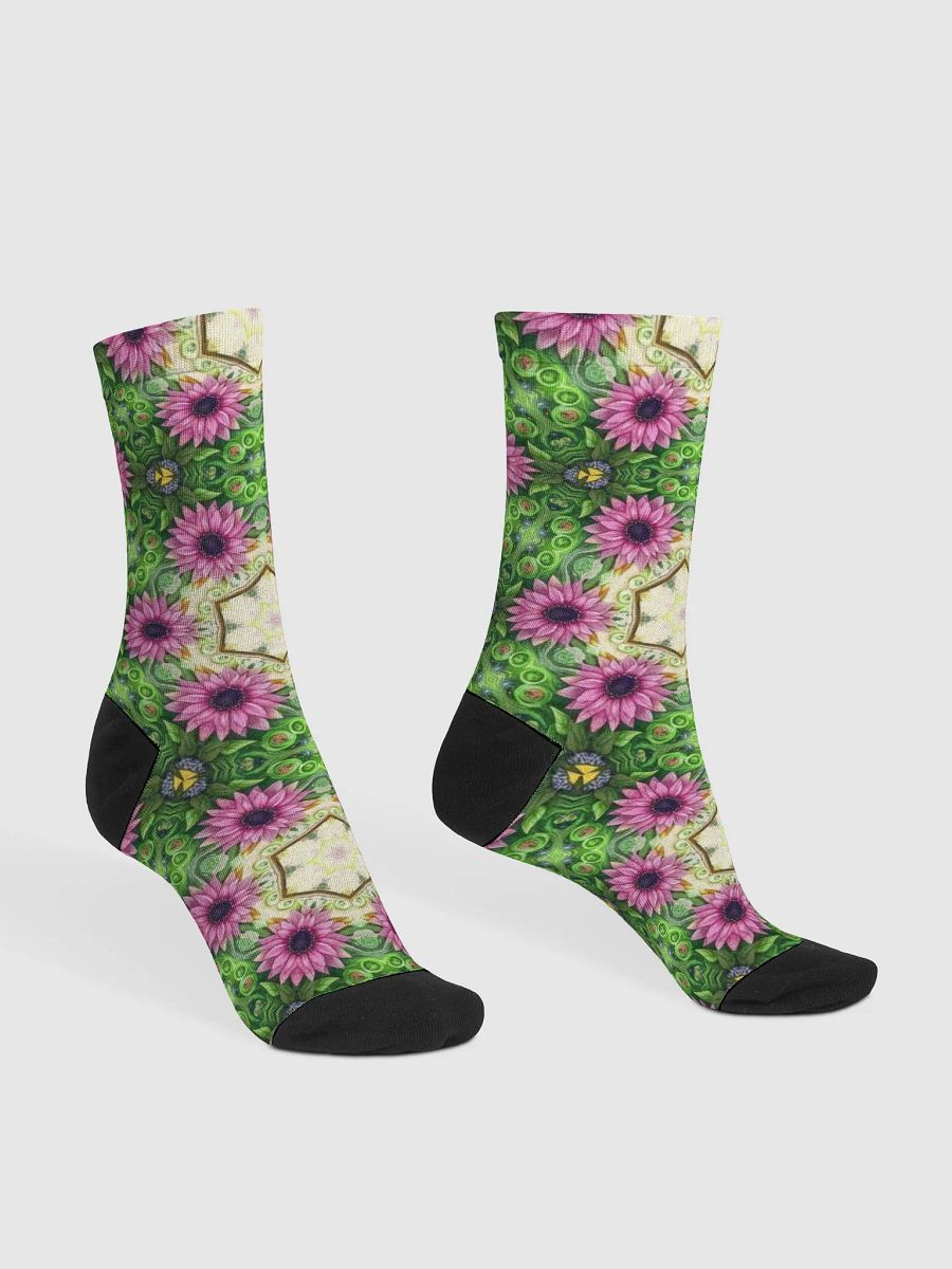 Kaleidoscopic Garden Crew Socks product image (3)