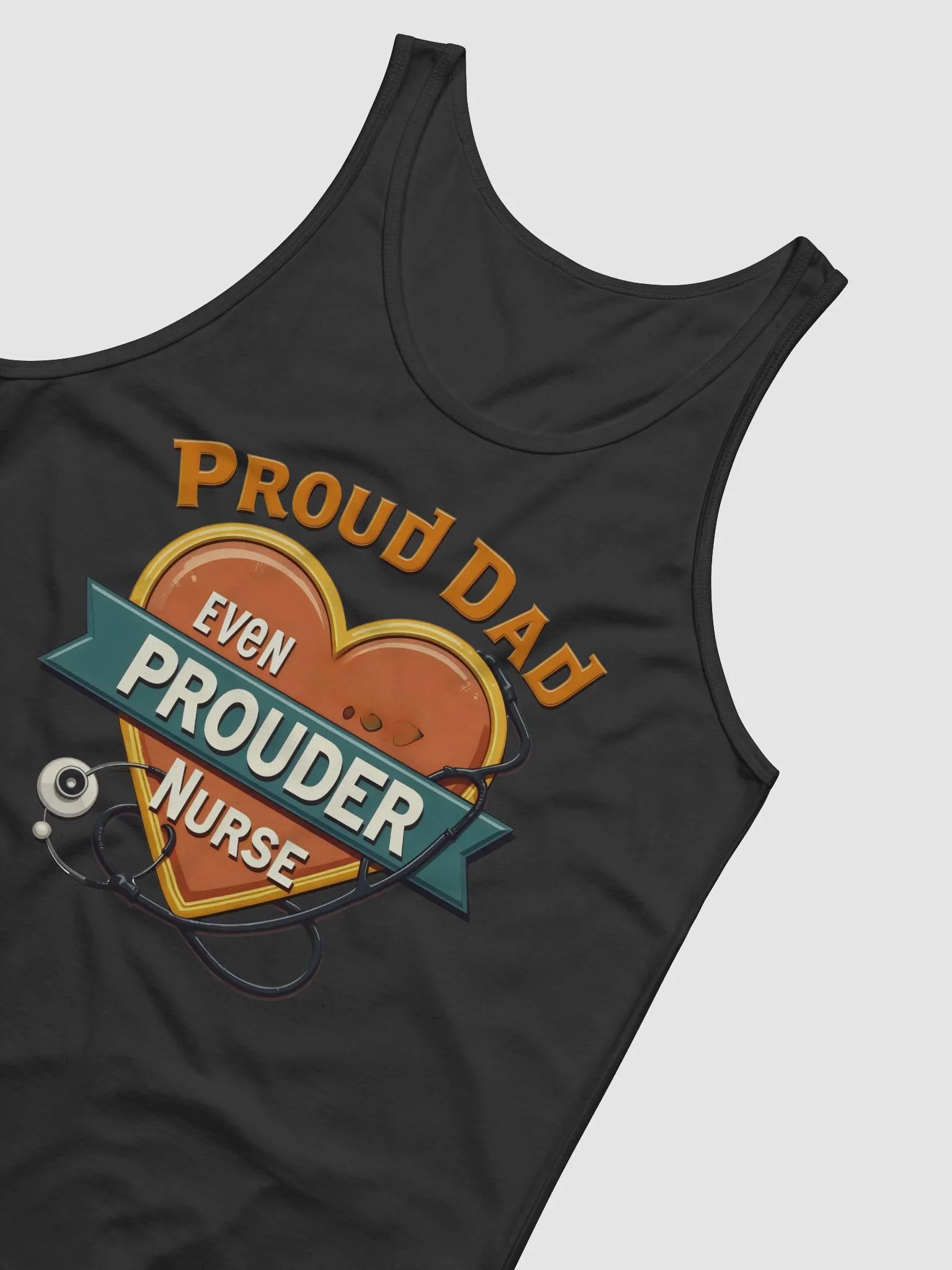 Proud Nurse Dad Stethoscope Tank product image (20)