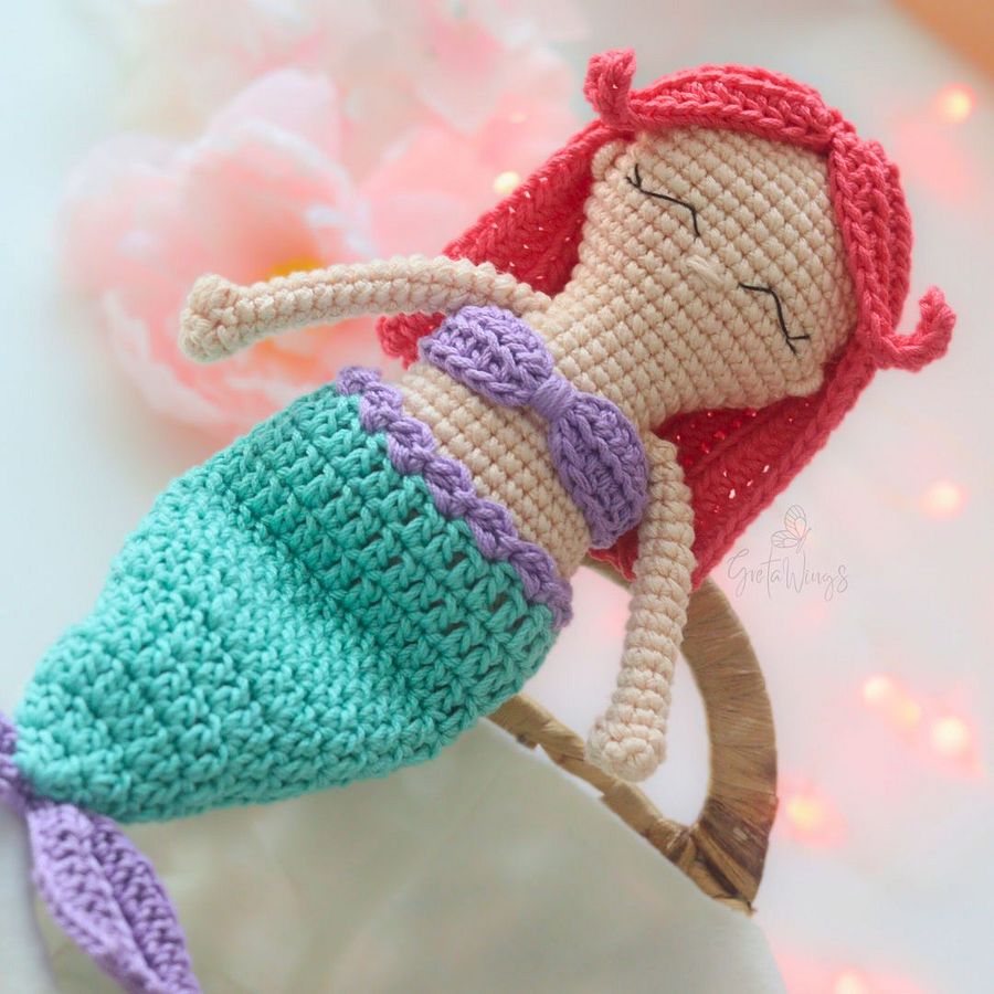 Cuqui Mermaid Amigurumi PDF Pattern: Exclusive Design to Crochet Your Ideal Mermaid (Digital Download) product image (4)