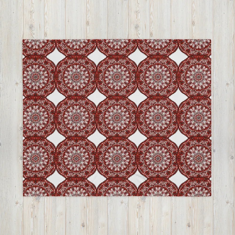 Lace of Crimson Throw Blanket product image (3)